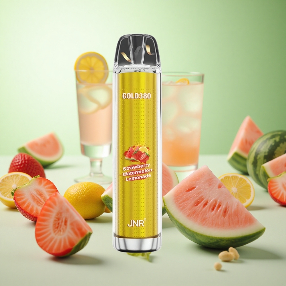 JNR Gold380 6000 Puffs Φράουλα Καρπούζι Λεμονάδα Greece vape wholesale 13ml