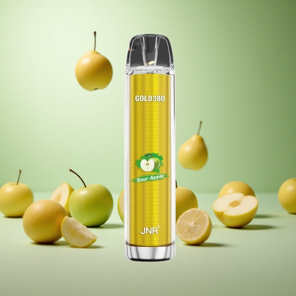 JNR Gold380 6000 Puffs Ξινή Μήλο Greece vape wholesale 13ml e-Liquid Capacity