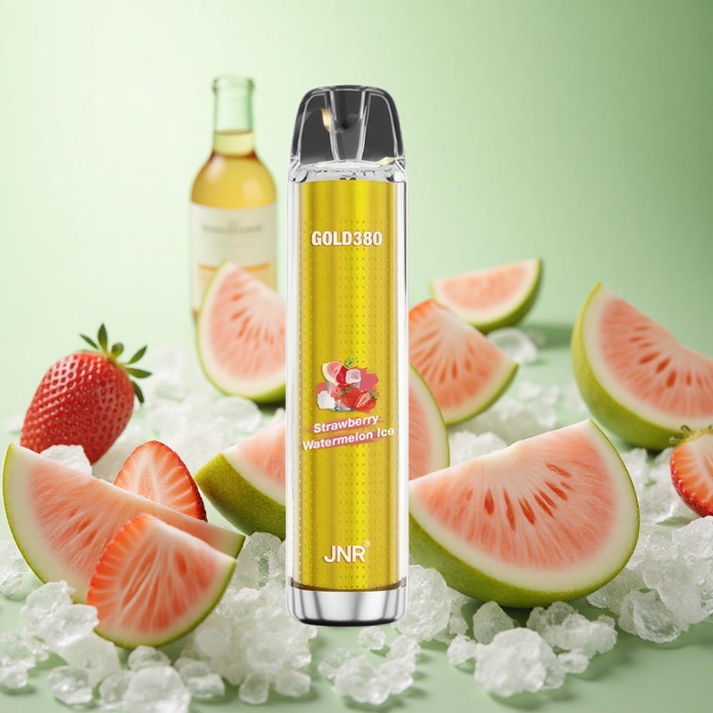 JNR Gold380 6000 Puffs Φράουλα Καρπούζι Πάγος Greece vape wholesale 1500mAh 13ml