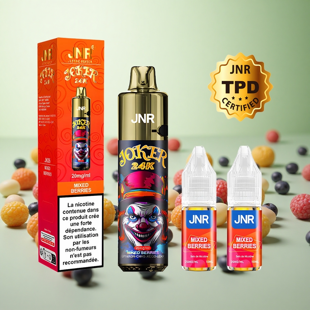 JNR Joker 24K Puffs Μικτά Μούρα Greece vape wholesale 24000 Puffs 2% Νικοτίνη