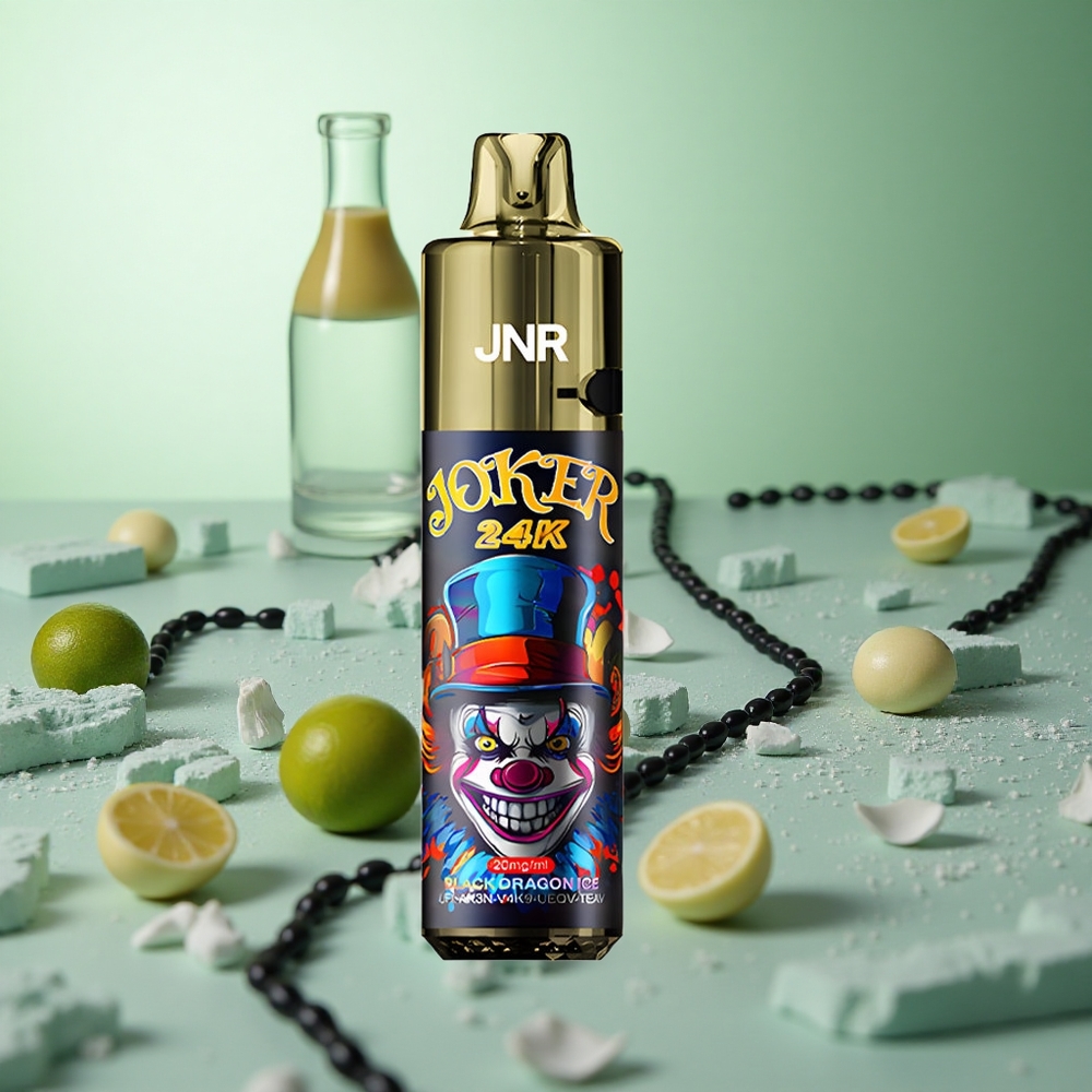 JNR Joker 24K Puffs Μαύρος Δράκος Πάγος Greece vape wholesale 2+10ml Ανεπαρκής