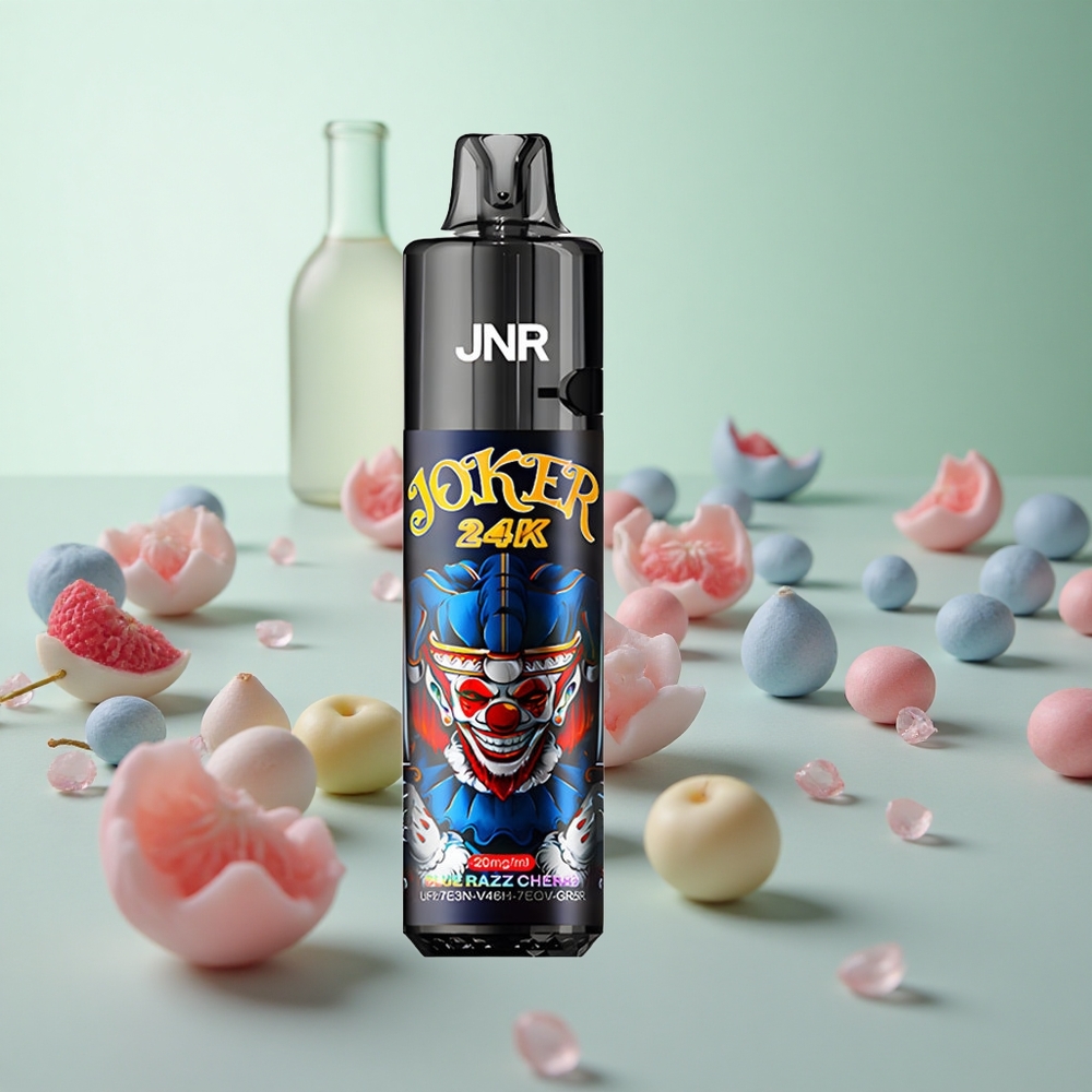 JNR Joker 24K Puffs Μπλε Σμέουρα Κεράσι Greece vape wholesale 2+10ml Αναπληρώσιμο Pod