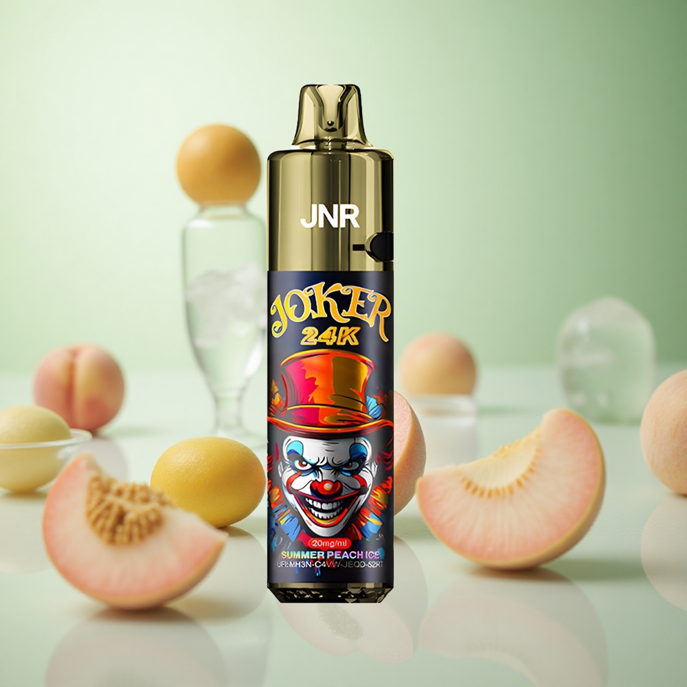 JNR Joker 24K Puffs Ροδάκινο Πάγος Greece vape wholesale 2+10ml Αναπληρωματικό Pod 800mAh