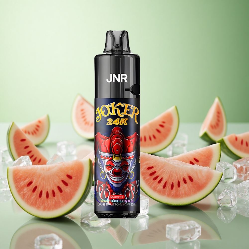 JNR Joker 24K Puffs Vape μιας χρήσης Καρπούζι Πάγος Greece vape wholesale 800mAh Μπαταρία