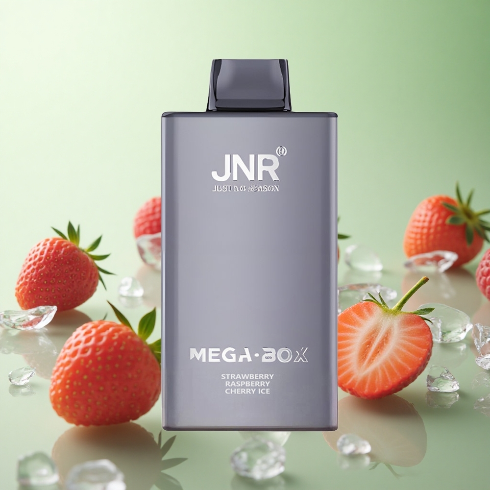 JNR Mega Box 25000 Puffs Φραουλα Βατόμουρο Κεράσι Πάγος Greece vape wholesale 30 ml E-υγρό