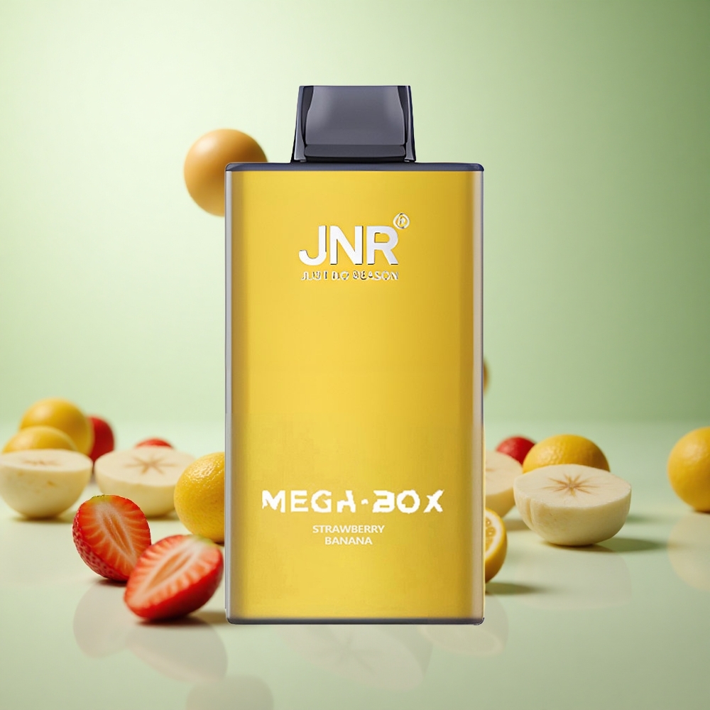 JNR Mega Box 25000 Puffs Φράουλα Μπανάνα Greece vape wholesale 30ml