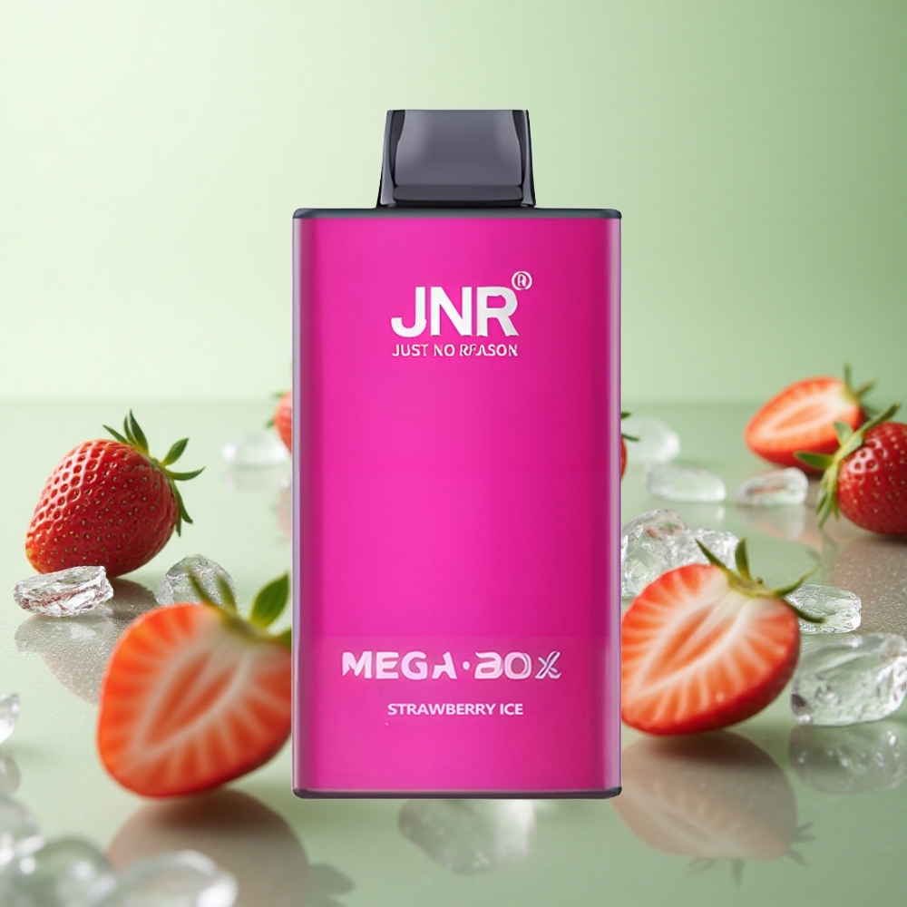 JNR Mega Box 25000 Puffs Φράουλα Πάγωμα Greece vape wholesale 30ml Υγρό