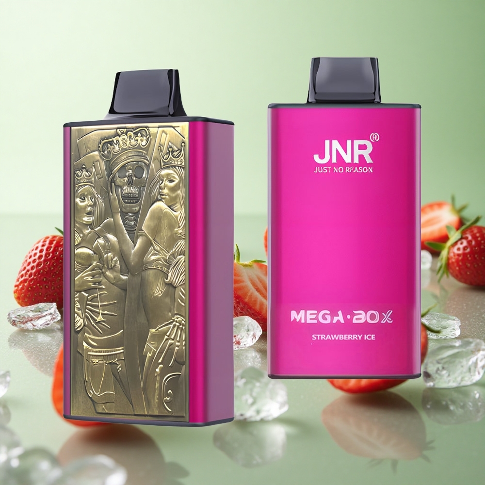 JNR Mega Box 25000 Puffs Φράουλα Πάγωμα Greece vape wholesale 30ml Υγρό