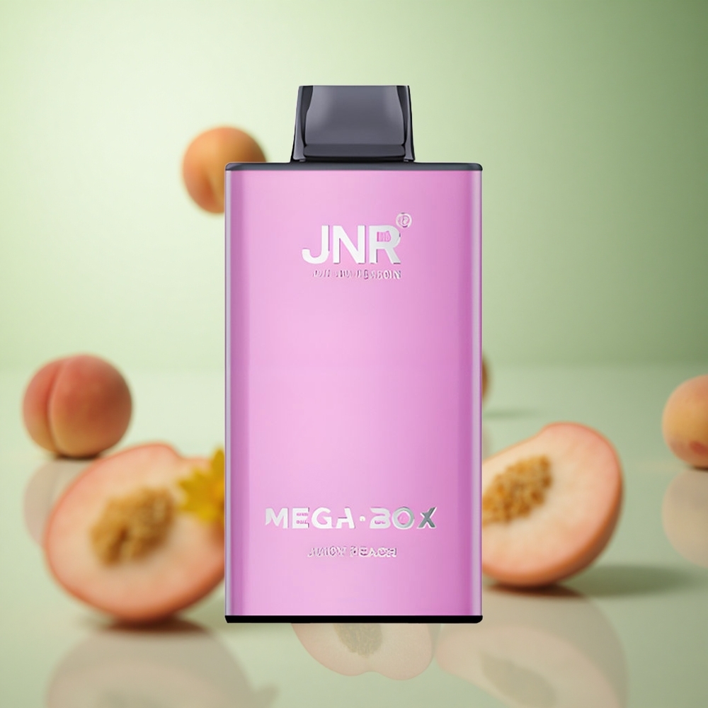 JNR Mega Box 25000 Puffs Vape μιας χρήσης Ροδάκινο 30 ml E-υγρό Greece vape wholesale