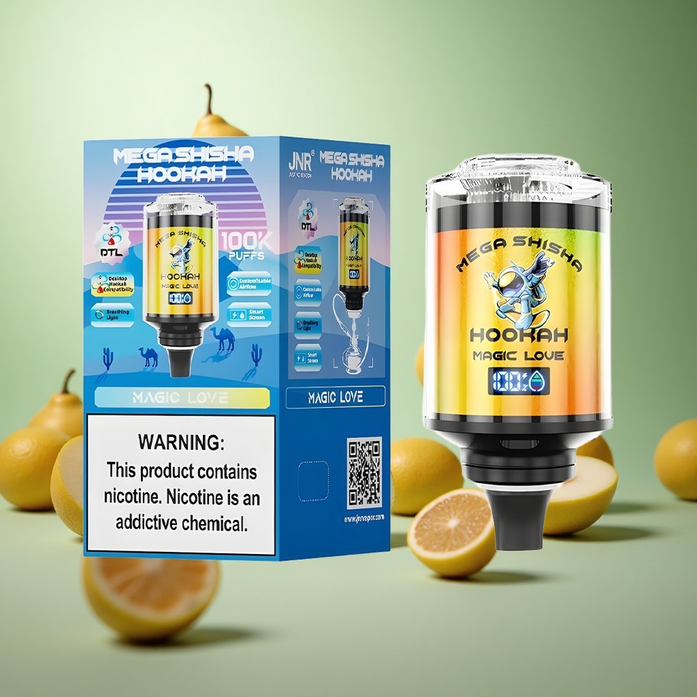JNR Mega Shisha Hookah 100K Μαγική Αγάπη Greece vape wholesale 60ml χωρητικότητα