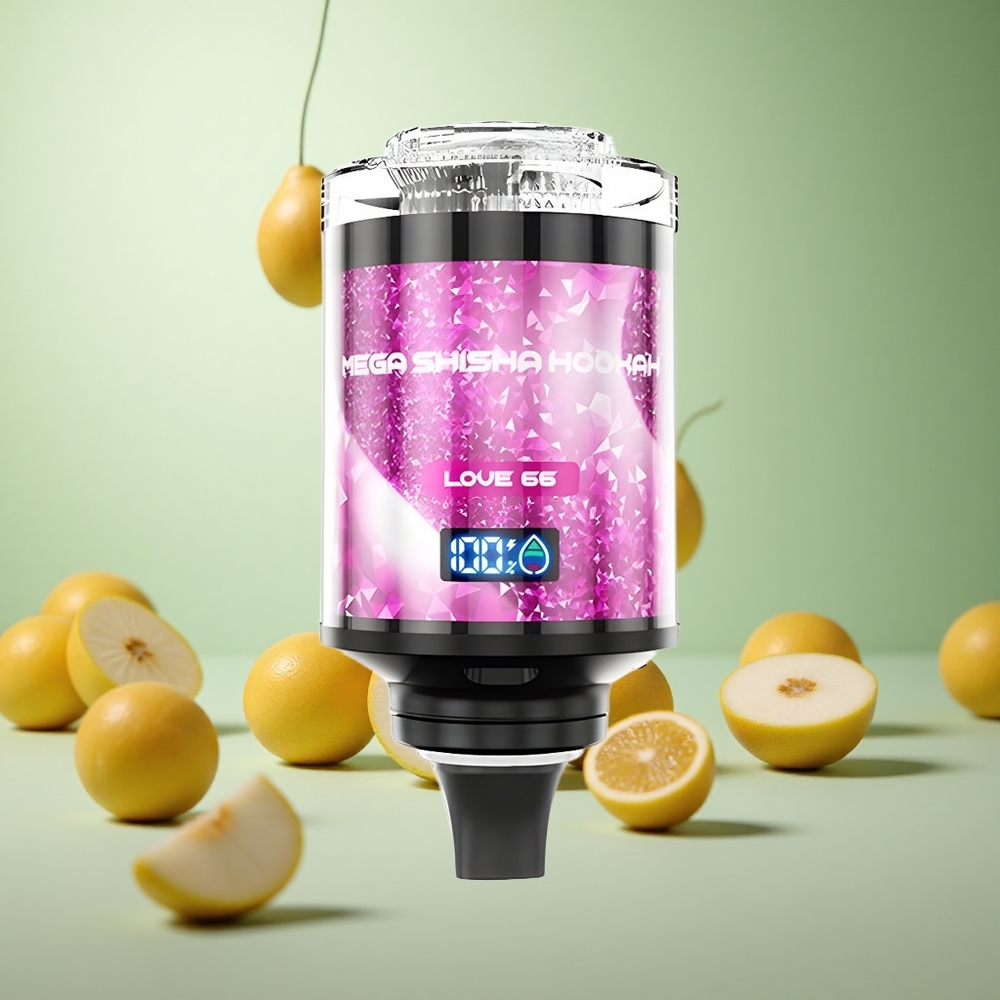 JNR Mega Shisha Hookah 100K Ροδάκινο Greece vape wholesale Τύπος-C γρήγορη φόρτιση