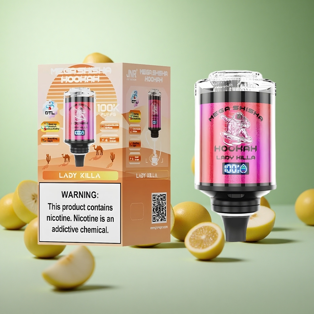 JNR Mega Shisha Hookah 100K Lady Killa Ελλάδα vape wholesale 60ml χωρητικότητα
