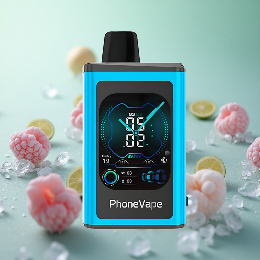 JNR PhoneVape 30000 Puffs Blue Razz Ice Greece vape wholesale 850mAh Type-C