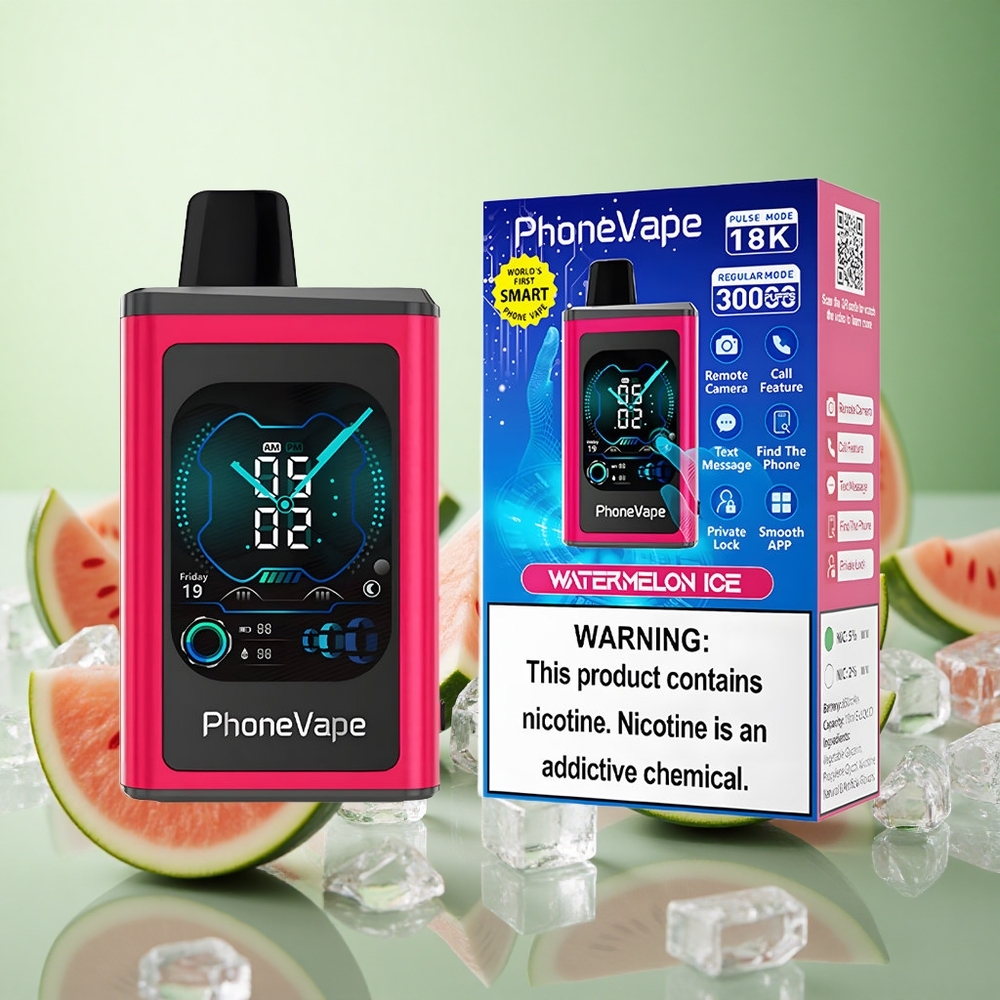 JNR PhoneVape 30000 Puffs Vape μιας χρήσης Καρπούζι Πάγος Greece vape wholesale 850mAh Type-C