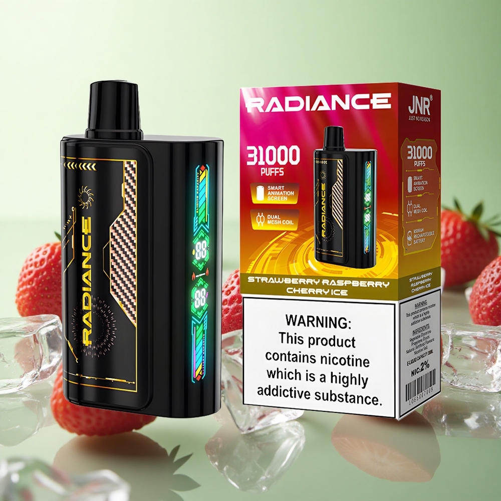 JNR Radiance 31000 Puffs Φράουλα Βατόμουρο Κεράσι Πάγος Greece vape wholesale 28ml E-liquid