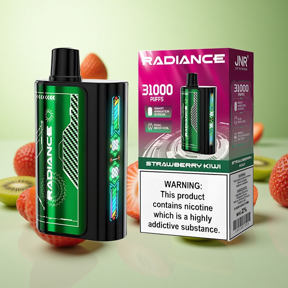JNR Radiance 31000 Puffs Vape μιας χρήσης Φράουλα Kiwi Greece vape wholesale Πηνίο Διπλού Διχτυού