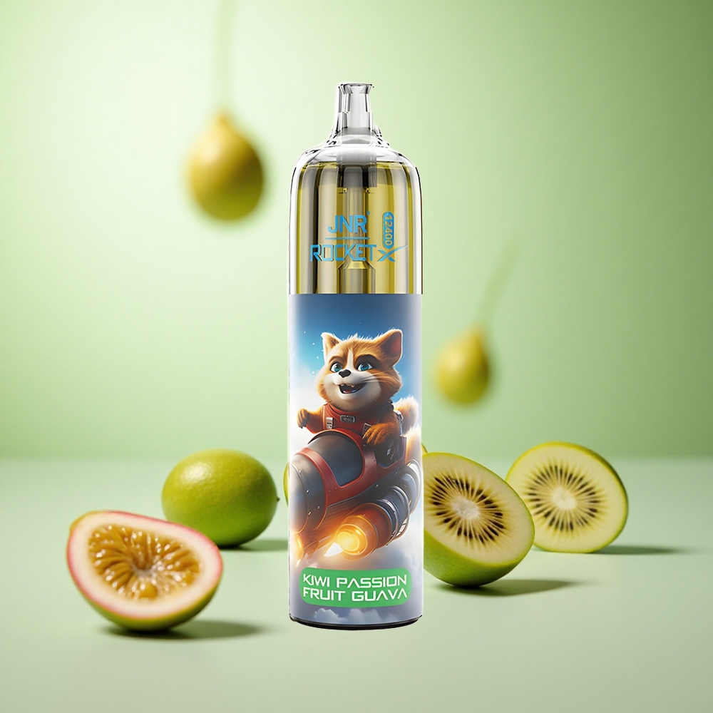 JNR Rocket-X 12400 Puffs Κίβι Πάσιον Γκουάβα Greece vape wholesale Ρυθμιζόμενος Αερισμός RGB