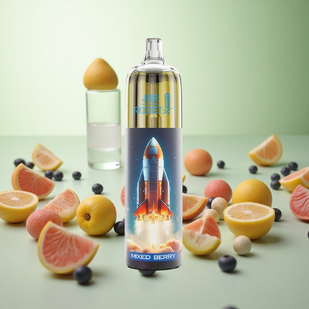 JNR Rocket-X 12400 Puffs Μικτό Μούρο Greece vape wholesale Ρυθμιζόμενη Ροή Αέρα & RGB Φώτα