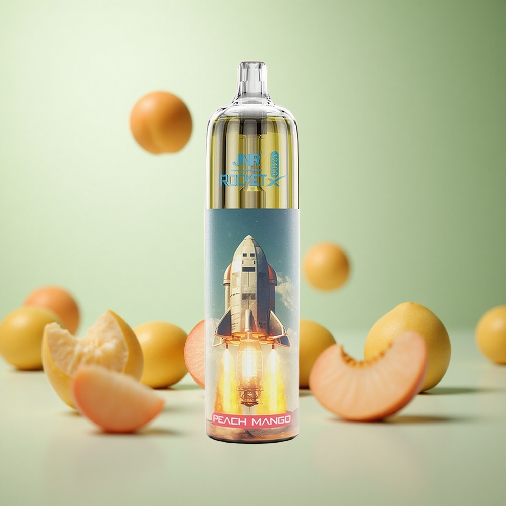 JNR Rocket-X 12400 Puffs Ροδάκινο Μάνγκο Greece vape wholesale Ρυθμιζόμενη Ροή Αέρος RGB
