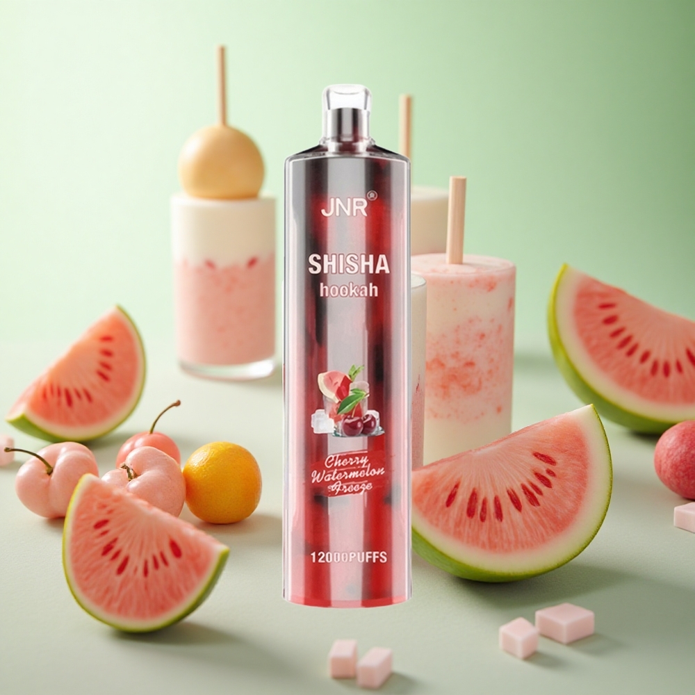 JNR Shisha Hookah 12000 Puffs Κεράσι Καρπούζι Παγωτό Greece vape wholesale 24ml