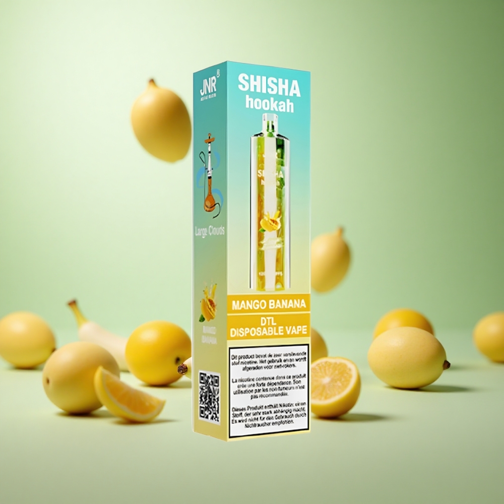 JNR Shisha Hookah 12000 Puffs Μάνγκο Μπανάνα Greece vape wholesale 24ml 750mAh