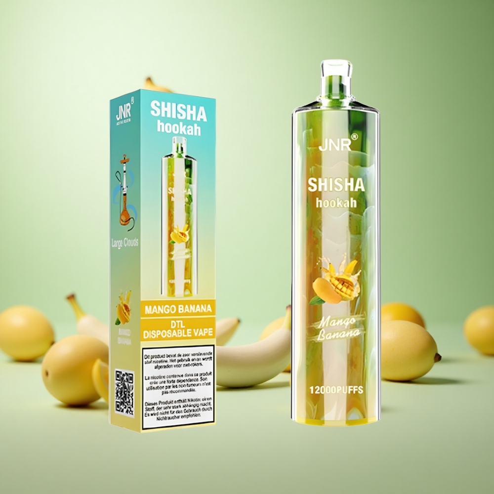 JNR Shisha Hookah 12000 Puffs Μάνγκο Μπανάνα Greece vape wholesale 24ml 750mAh
