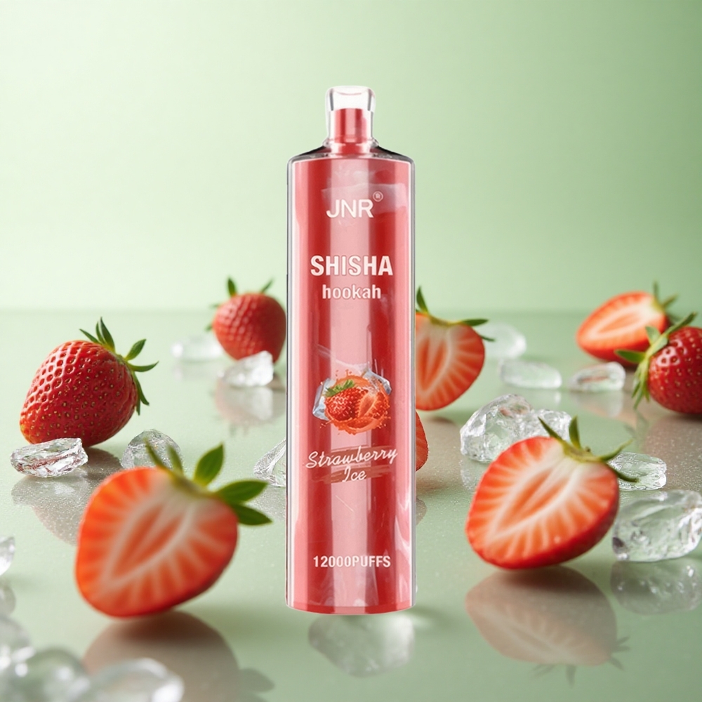 JNR Shisha Hookah 12000 Puffs Φράουλα Πάγος Greece vape wholesale 24ml 750mAh