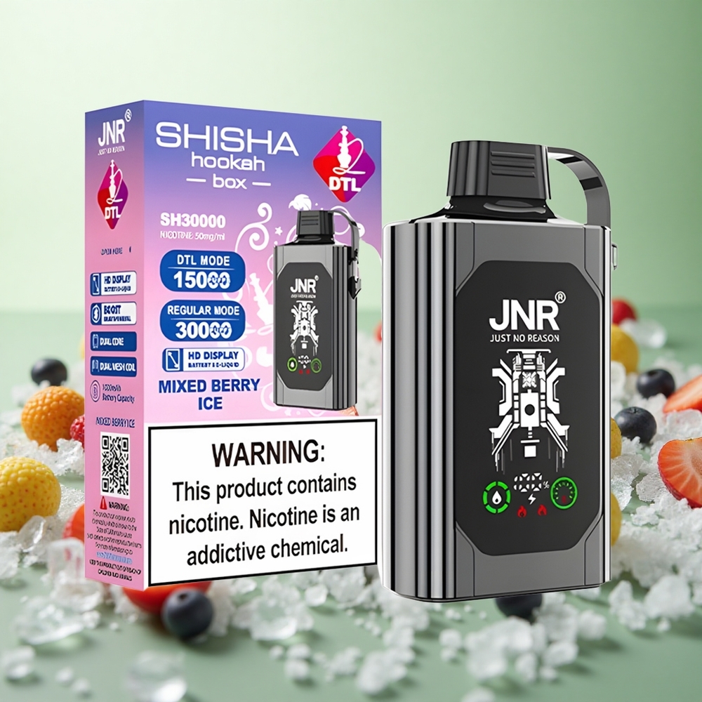 JNR Shisha Hookah Box 20500 Puffs Μικτά Μούρα Πάγο Greece vape wholesale HD Display 1000mAh