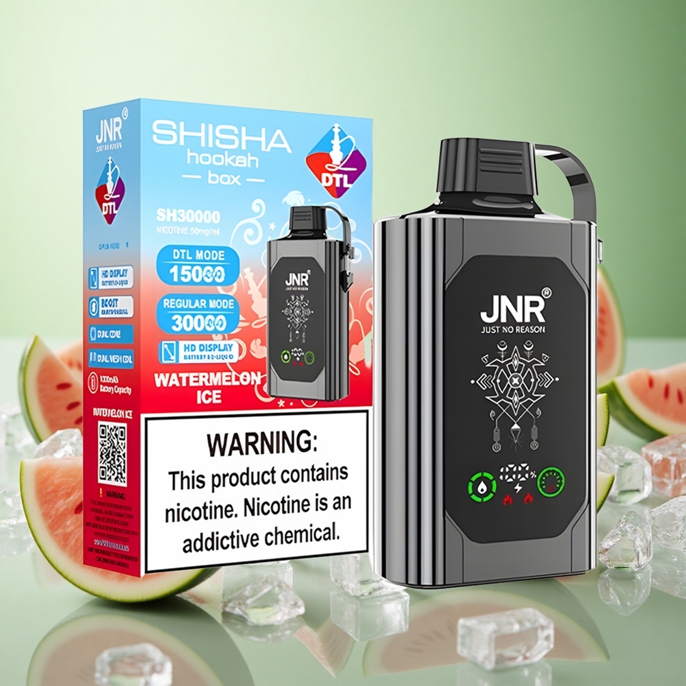 JNR Shisha Hookah Box 20500 Puffs Καρπούζι Πάγος Greece vape wholesale HD Display 1000mAh