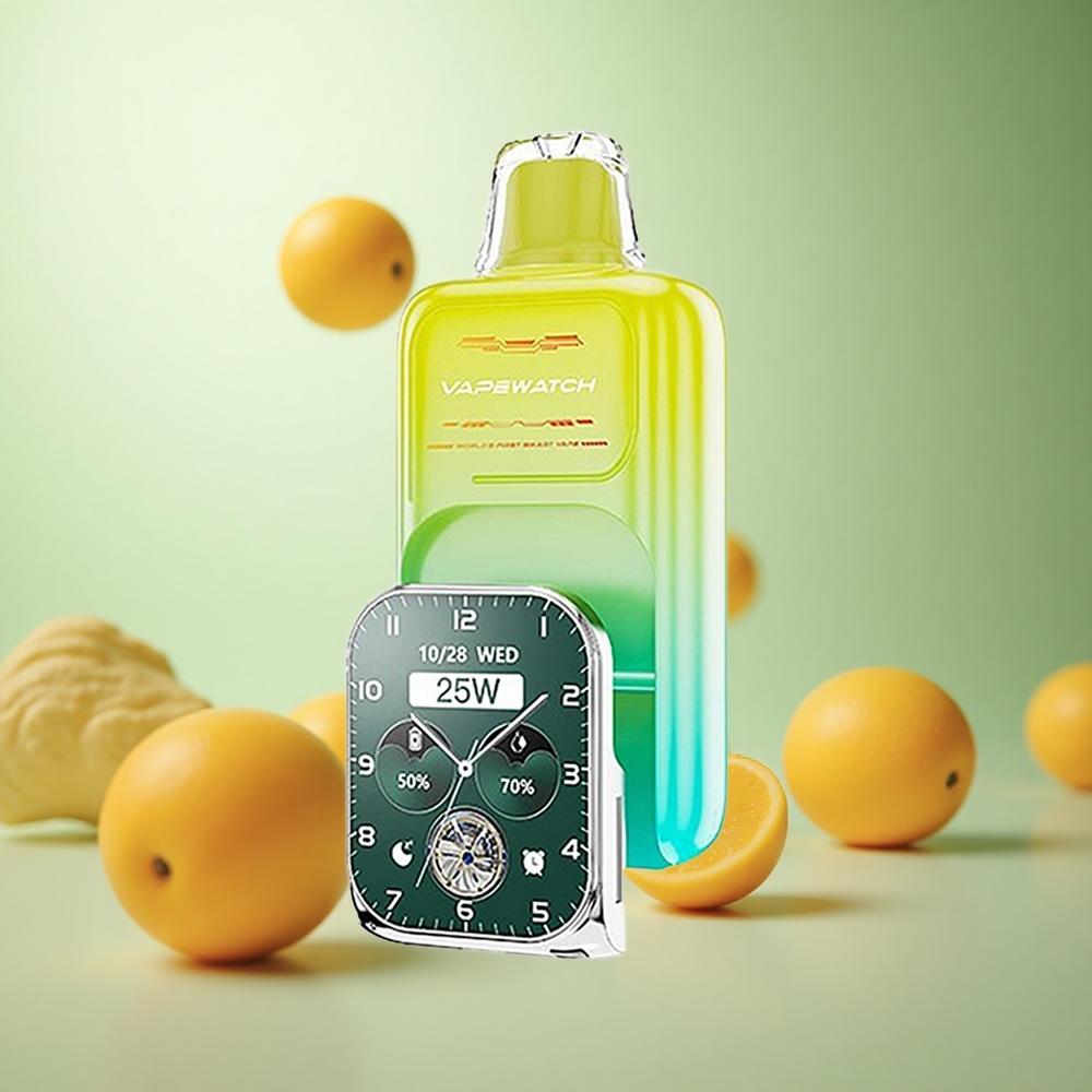 JNR Vape Watch 30000 Puffs Πορτοκάλι Μάνго Greece vape wholesale Πηνίο Διπλού Διχτυού