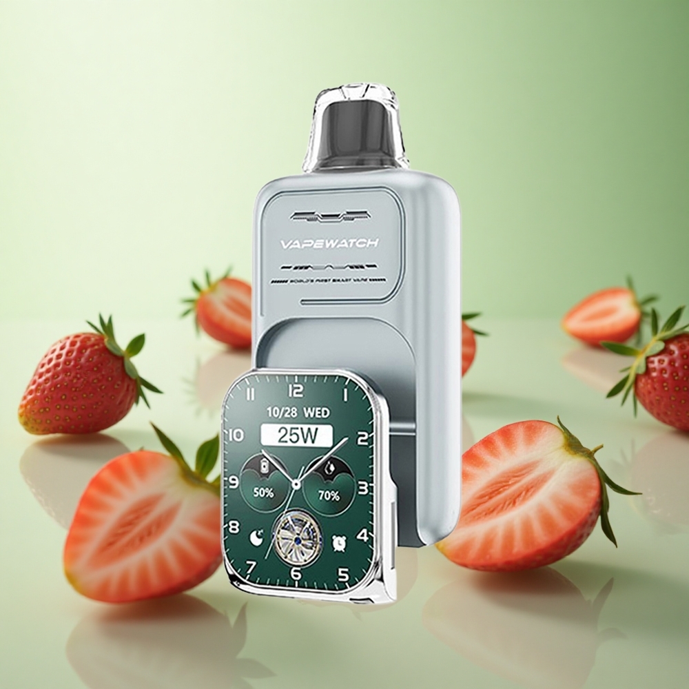 JNR Vape Watch 30000 Puffs Φράουλα Πάγος Greece vape wholesale Πηνίο Διπλού Διχτυού