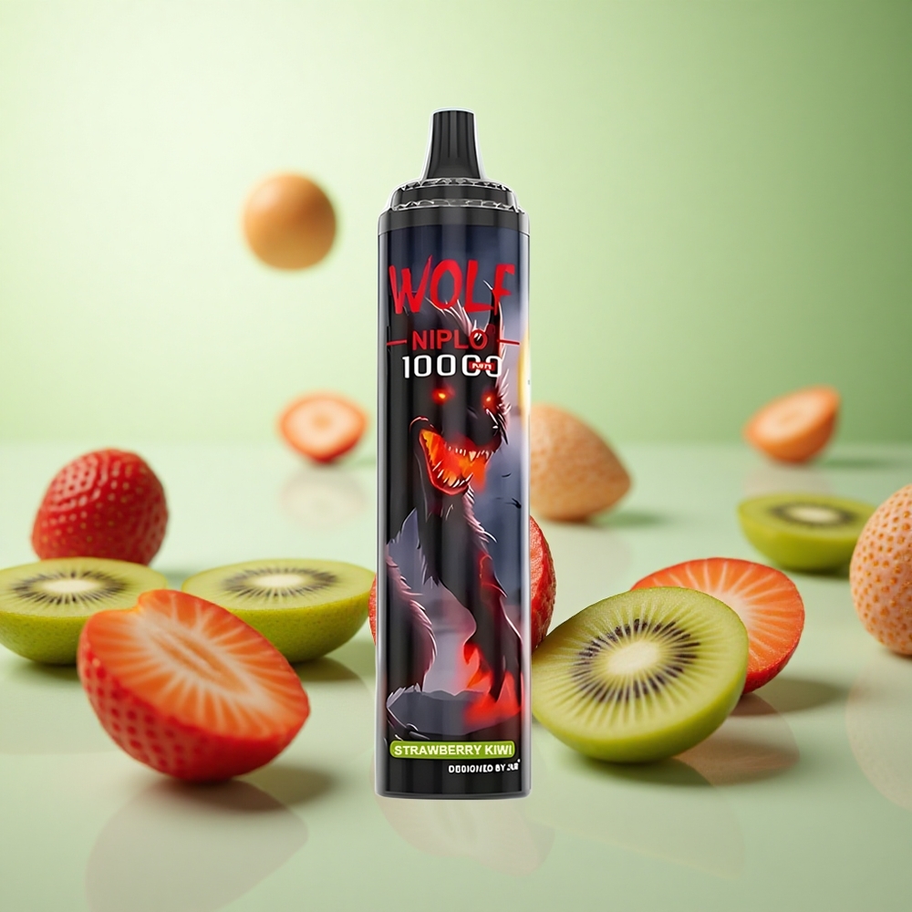 JNR Wolf Niplo 10000 Puffs Φράουλα-Κιβί Greece vape wholesale 20ml