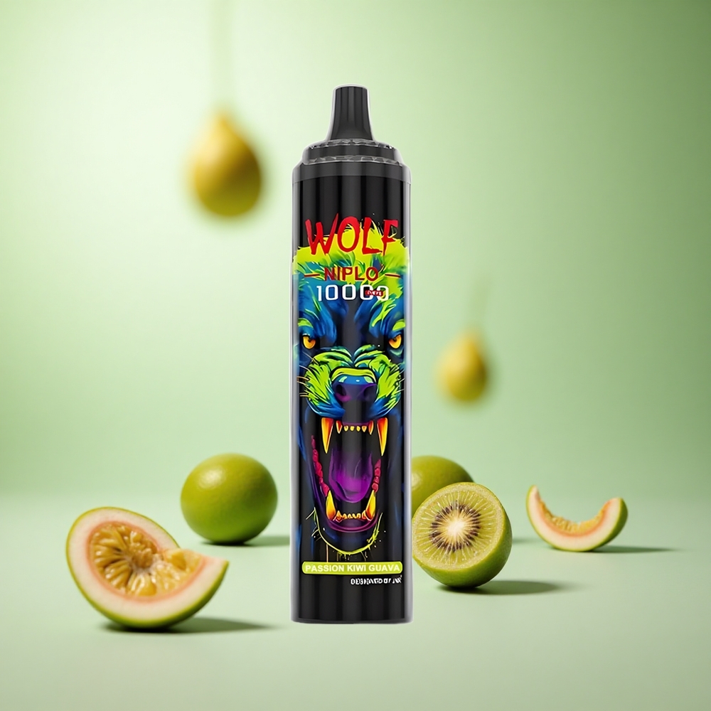 JNR Wolf Niplo 10000 Puffs Πάσιον Κίβι Γκουάβα Greece vape wholesale Mesh Coil 1.0 Ohm