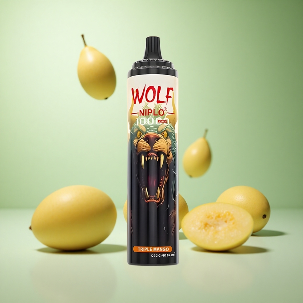 JNR Wolf Niplo 10000 Puffs Τριπλό Mango Greece vape wholesale Mesh Coil: 1.0 Ohm