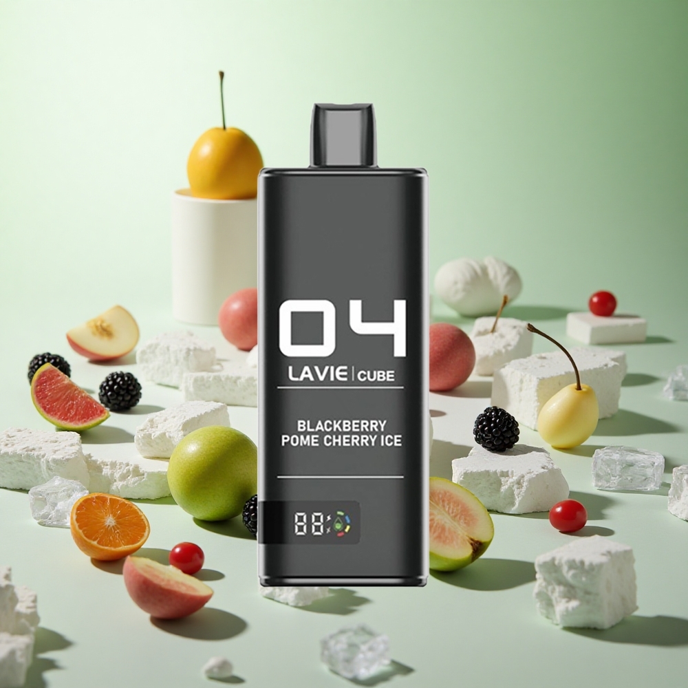 Lavie Cube 20000 Puffs Μαύρο Μούρο Πορτοκάλι Πάγος Greece vape wholesale 28ML