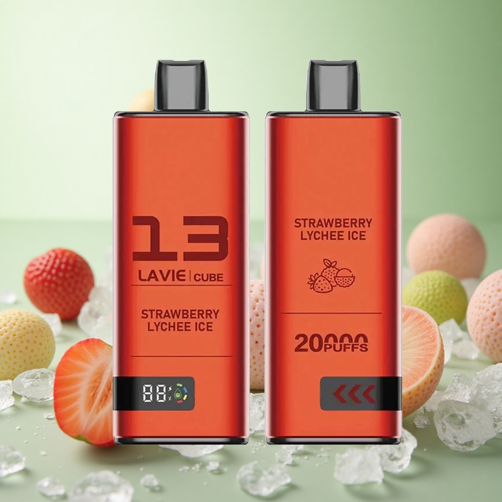 Lavie Cube 20000 Puffs Φράουλα Λίτσι Πάγος Greece vape wholesale 28ML