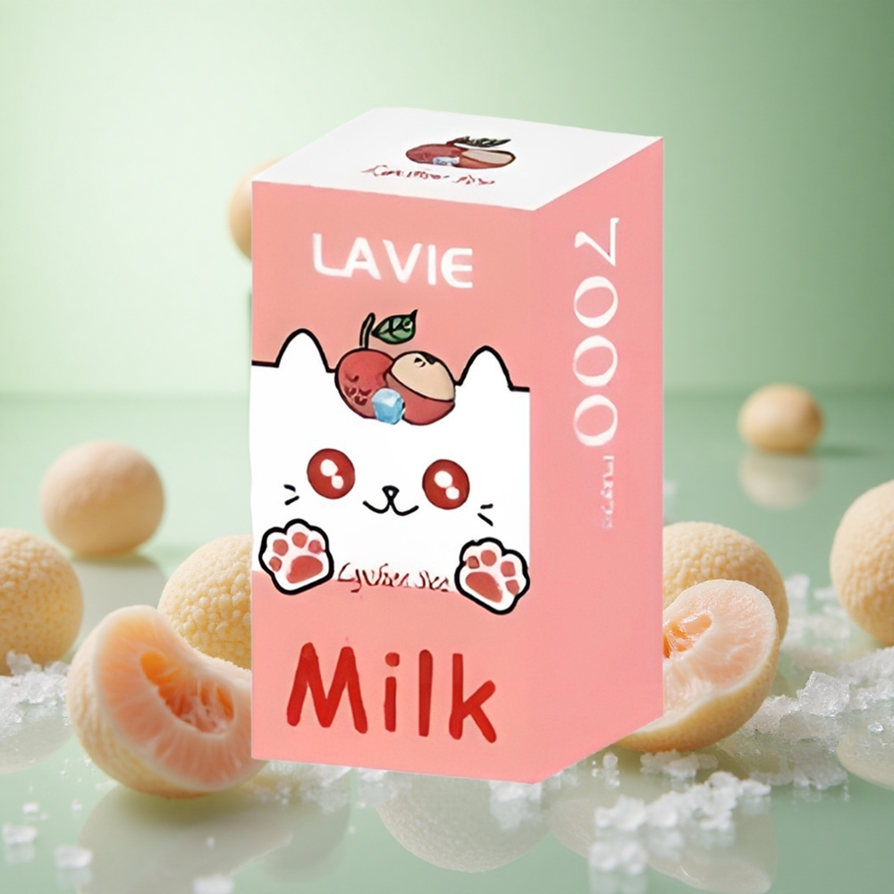 LAVIE Milk 7000 Puffs Λυτσέι Πάγος Greece vape wholesale 16ML 600mAh