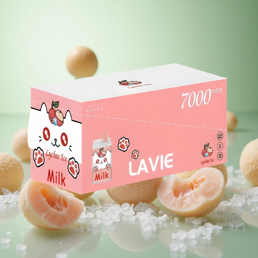 LAVIE Milk 7000 Puffs Λυτσέι Πάγος Greece vape wholesale 16ML 600mAh
