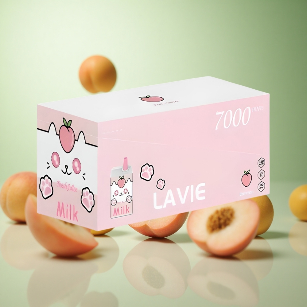 LAVIE Milk 7000 Puffs Ροδάκινο Χυμός Greece vape wholesale 16ML 600mAh