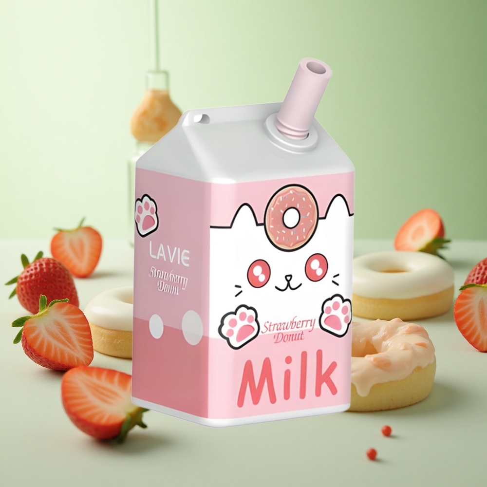 LAVIE Milk 7000 Puffs Φράουλα Ντόνατ Greece vape wholesale 16ML 600mAh
