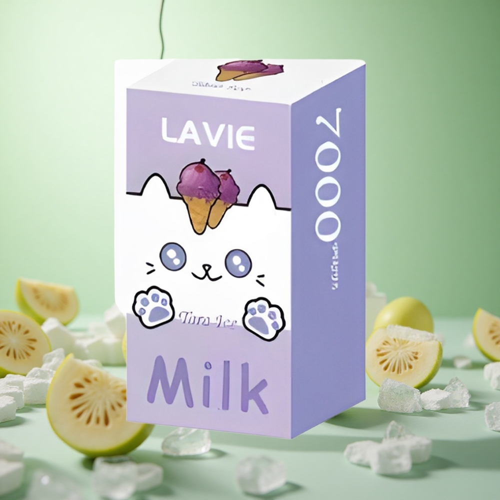 LAVIE Milk 7000 Puffs Τάρο Πάγωμα Greece vape wholesale 16ML 600mAh