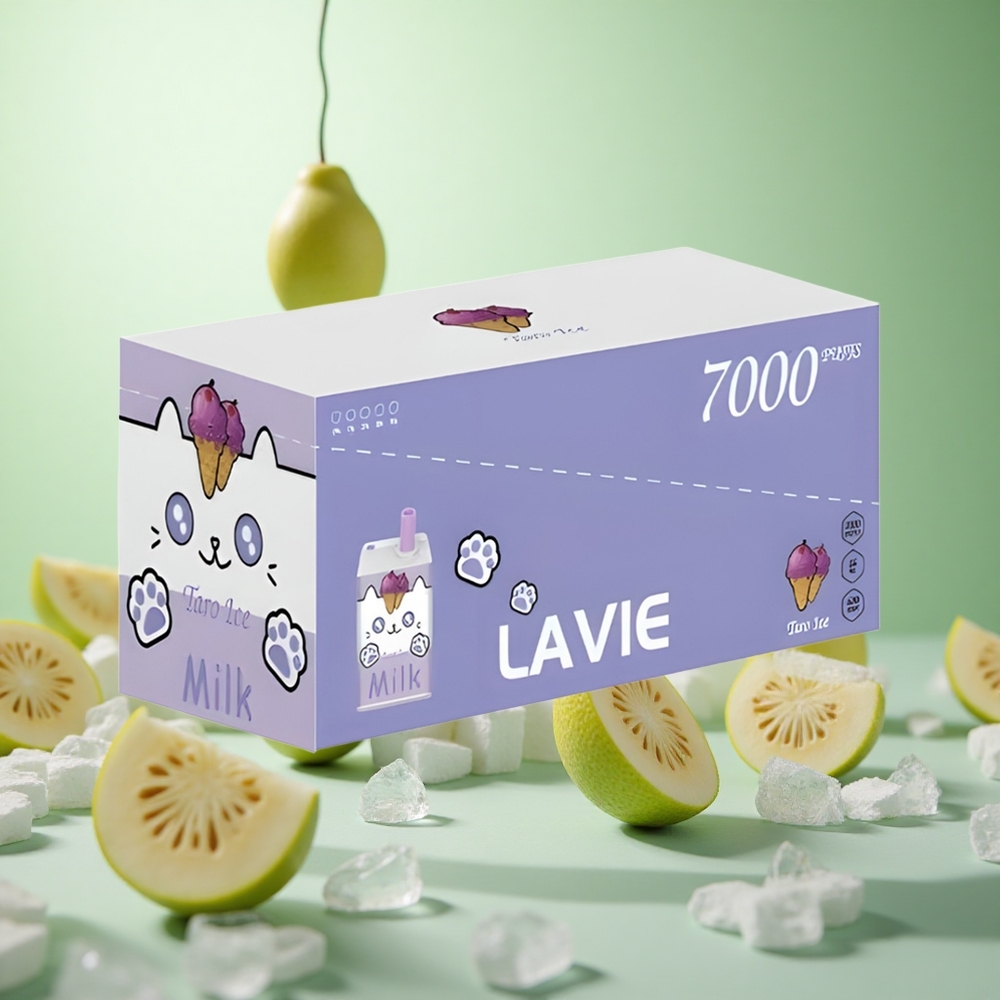 LAVIE Milk 7000 Puffs Τάρο Πάγωμα Greece vape wholesale 16ML 600mAh