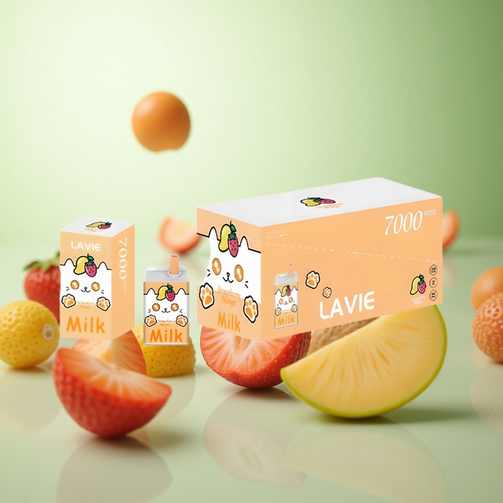 LAVIE Milk 7000 Puffs Φράουλα Mango Greece vape wholesale 16ML 600mAh