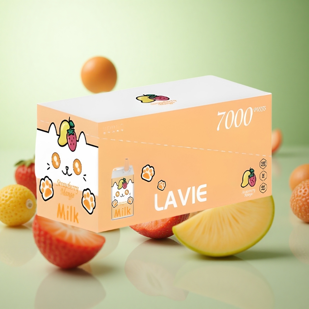 LAVIE Milk 7000 Puffs Φράουλα Mango Greece vape wholesale 16ML 600mAh