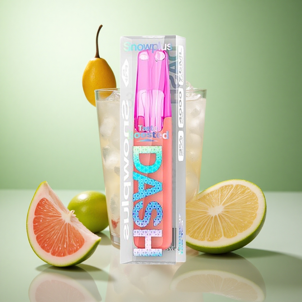 Snowplus Dash 4000 Puffs Ιβίσκου Παγωμένο Τσάι Greece vape wholesale Κεραμικός Ατομιστής 7.5 ml
