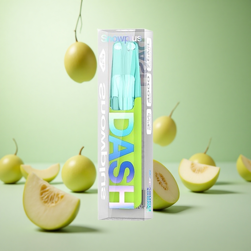 Snowplus Dash 4000 Puffs Γλυκό Πεπόνι Greece vape wholesale Κεραμικός Ατομιστής 7.5 ml