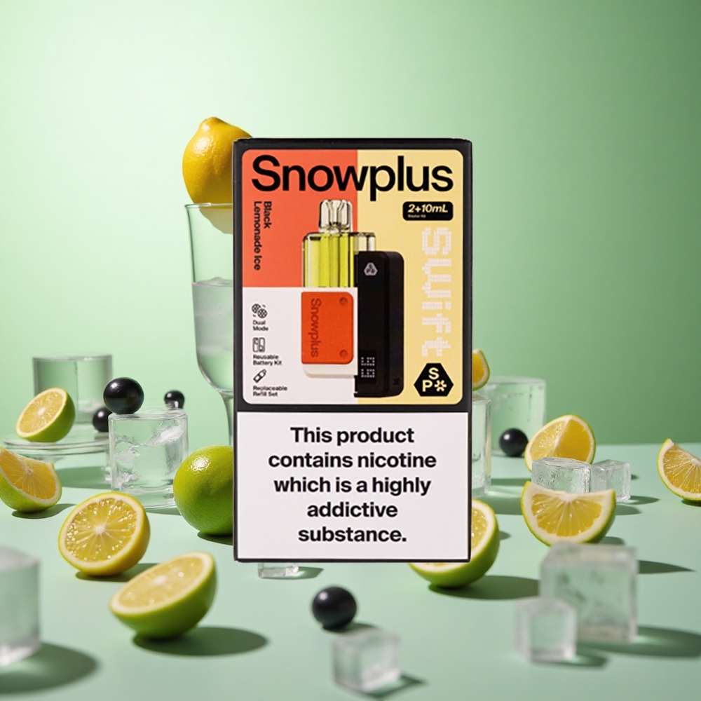 Snowplus Swift 5000 Puffs Μαύρο Λεμονάδα Πάγος Greece vape wholesale Dual Mesh 1000 mAh