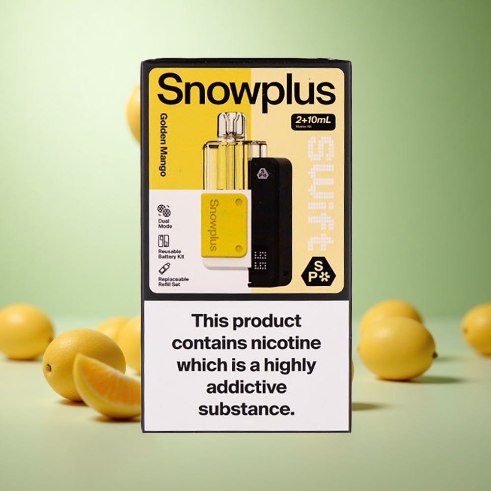 Snowplus Swift 5000 Puffs Χρυσό Mango Greece vape wholesale 1000 mAh Dual Mesh