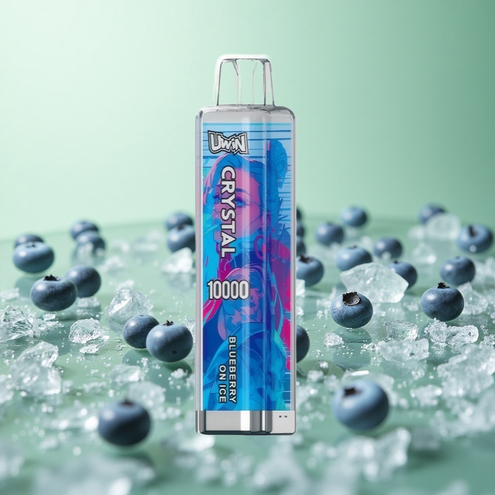 UWIN Crystal 10000 Puffs Βατόμουρο στον Πάγο Greece vape wholesale 18ml 650mAh