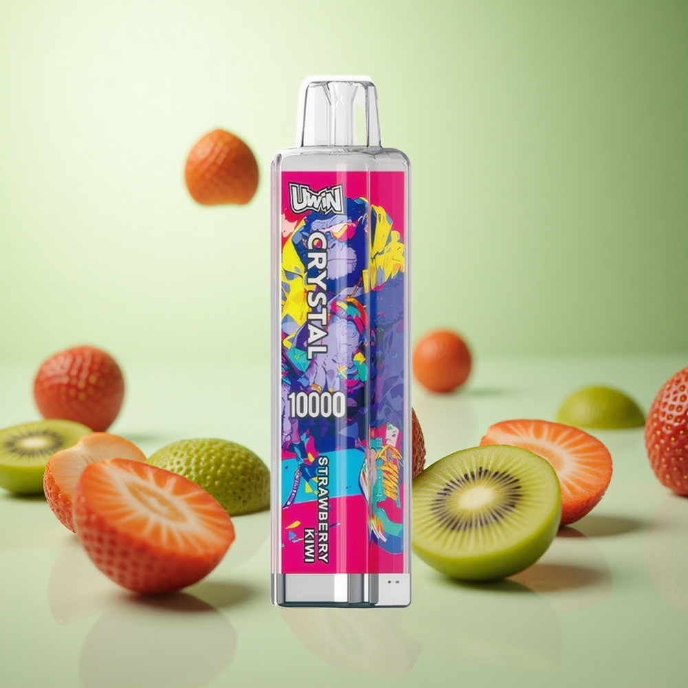 UWIN Crystal 10000 Puffs Φράουλα-Κίβι Greece vape wholesale 18ml RGB